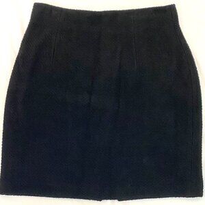 St John Collection black knit pencil skirt Women's 8, quiet luxury, designer